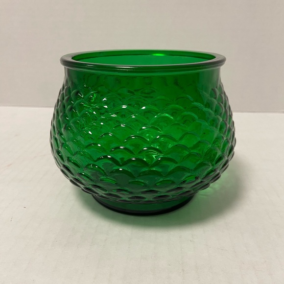 Vintage Emerald Green Glass Bowl/Vase/Planter - Picture 1 of 5